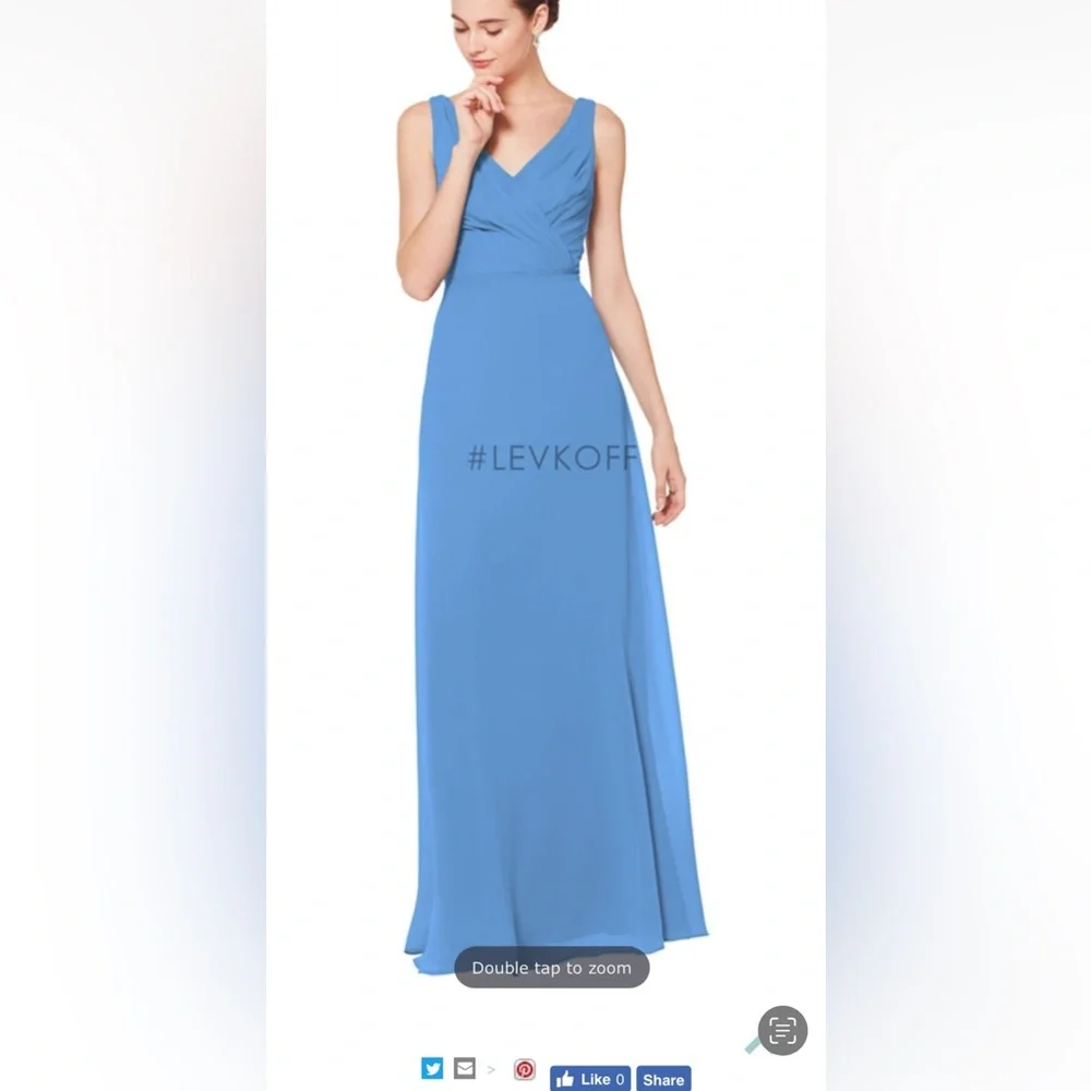Women's Blue Evening Dress - Picture 1 of 1